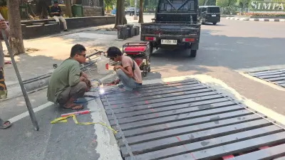 DPU Kota Semarang perbaiki Grill Jalan Pahlawan Masih Berbunyi